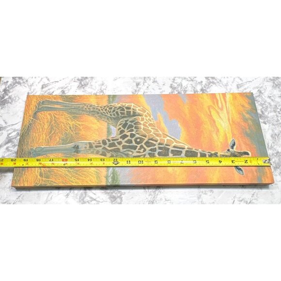 Lucie Bilodeau Mother Giraffe Canvas Prints Safari Art Vibrant Wildlife - Picture 5 of 14